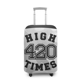 Чехол для чемодана 3D с принтом High Times 420 Camo в Новосибирске, 86% полиэфир, 14% спандекс | двустороннее нанесение принта, прорези для ручек и колес | camouflage | камо | камуфляж