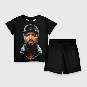 Детский костюм с шортами 3D с принтом Ice Cube 1 в Новосибирске,  |  | ice cube | oshea jackson | rap | айс кьюб | гангста рэп | о’ши дже́ксон | рэп