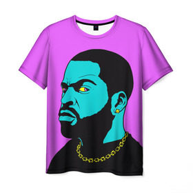 Мужская футболка 3D с принтом Ice Cube 3 в Новосибирске, 100% полиэфир | прямой крой, круглый вырез горловины, длина до линии бедер | ice cube | oshea jackson | rap | айс кьюб | гангста рэп | о’ши дже́ксон | рэп