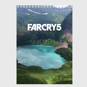Скетчбук с принтом Far Cry 5 в Новосибирске, 100% бумага
 | 48 листов, плотность листов — 100 г/м2, плотность картонной обложки — 250 г/м2. Листы скреплены сверху удобной пружинной спиралью | far cry | far cry 5 | фар край
