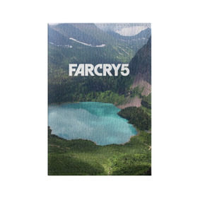 Обложка для паспорта матовая кожа с принтом Far Cry 5 в Новосибирске, натуральная матовая кожа | размер 19,3 х 13,7 см; прозрачные пластиковые крепления | Тематика изображения на принте: far cry | far cry 5 | фар край