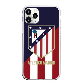 Чехол для iPhone 11 Pro матовый с принтом Атлетико Мадрид в Новосибирске, Силикон |  | atletico madrid | football | spanish | атлетико мадрид | испанский | клуб | футбольный