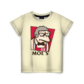 Детская футболка 3D с принтом Моррис в Новосибирске, 100% гипоаллергенный полиэфир | прямой крой, круглый вырез горловины, длина до линии бедер, чуть спущенное плечо, ткань немного тянется | donut | homer | morris | simpson | барт | гомер | мардж | мо сизлак | моррис | пончик | симпсон | симпсоны
