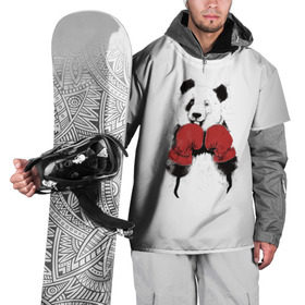 Накидка на куртку 3D с принтом Панда боксер в Новосибирске, 100% полиэстер |  | Тематика изображения на принте: бамбук | бамбуковый медведь | бокс | боксерские | брызги | енот | животное | коала | красивый | красная книга | кунгфу | медведь | милый | мишка | очки | панда | перчатки | пот | прикол | прикольный