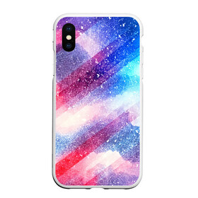 Чехол для iPhone XS Max матовый с принтом Space в Новосибирске, Силикон | Область печати: задняя сторона чехла, без боковых панелей | Тематика изображения на принте: 3d | cosmos | абстракция | арт | блики | краски | текстура