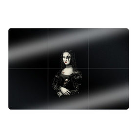 Магнитный плакат 3Х2 с принтом Мона Лиза Kiss в Новосибирске, Полимерный материал с магнитным слоем | 6 деталей размером 9*9 см | Тематика изображения на принте: джин симмонс | картина | пол стэнли | эйс фрейли