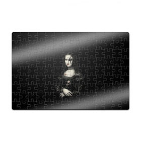 Пазл магнитный 126 элементов с принтом Мона Лиза Kiss в Новосибирске, полимерный материал с магнитным слоем | 126 деталей, размер изделия —  180*270 мм | джин симмонс | картина | пол стэнли | эйс фрейли