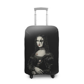 Чехол для чемодана 3D с принтом Мона Лиза Kiss в Новосибирске, 86% полиэфир, 14% спандекс | двустороннее нанесение принта, прорези для ручек и колес | джин симмонс | картина | пол стэнли | эйс фрейли