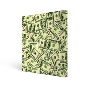 Холст квадратный с принтом Benjamin Franklin в Новосибирске, 100% ПВХ |  | 3d | benjamin franklin | америка | богатство | валюта | денежные купюры | деньги | доллар | зеленые | сша | текстуры