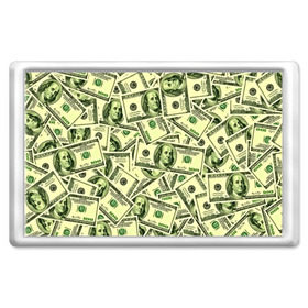 Магнит 45*70 с принтом Benjamin Franklin в Новосибирске, Пластик | Размер: 78*52 мм; Размер печати: 70*45 | Тематика изображения на принте: 3d | benjamin franklin | америка | богатство | валюта | денежные купюры | деньги | доллар | зеленые | сша | текстуры