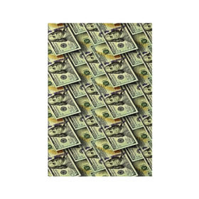 Обложка для паспорта матовая кожа с принтом Деньги в Новосибирске, натуральная матовая кожа | размер 19,3 х 13,7 см; прозрачные пластиковые крепления | 3d | benjamin franklin | америка | богатство | валюта | денежные купюры | деньги | доллар | зеленые | сша | текстуры