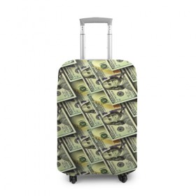 Чехол для чемодана 3D с принтом Деньги в Новосибирске, 86% полиэфир, 14% спандекс | двустороннее нанесение принта, прорези для ручек и колес | 3d | benjamin franklin | америка | богатство | валюта | денежные купюры | деньги | доллар | зеленые | сша | текстуры