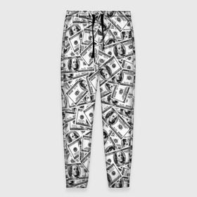 Мужские брюки 3D с принтом Benjamin Franklin $ в Новосибирске, 100% полиэстер | манжеты по низу, эластичный пояс регулируется шнурком, по бокам два кармана без застежек, внутренняя часть кармана из мелкой сетки | 3d | benjamin franklin | америка | богатство | валюта | денежные купюры | деньги | доллар | зеленые | сша | текстуры