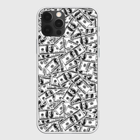 Чехол для iPhone 12 Pro с принтом Benjamin Franklin $ в Новосибирске, силикон | область печати: задняя сторона чехла, без боковых панелей | 3d | benjamin franklin | америка | богатство | валюта | денежные купюры | деньги | доллар | зеленые | сша | текстуры