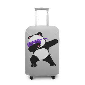 Чехол для чемодана 3D с принтом Panda в Новосибирске, 86% полиэфир, 14% спандекс | двустороннее нанесение принта, прорези для ручек и колес | panda dab | животные | панда