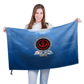 Флаг 3D с принтом ОСНАЗ ВМФ в Новосибирске, 100% полиэстер | плотность ткани — 95 г/м2, размер — 67 х 109 см. Принт наносится с одной стороны | вмф | осназ | осназ вмф | разведка | флот