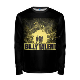 Мужской лонгслив 3D с принтом BILLY TALENT 8 в Новосибирске, 100% полиэстер | длинные рукава, круглый вырез горловины, полуприлегающий силуэт | Тематика изображения на принте: 