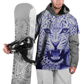 Накидка на куртку 3D с принтом Леопард в Новосибирске, 100% полиэстер |  | арт | гепард | дикая кошка | зверь | искусство | кошка | леопард | хищник