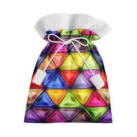 Подарочный 3D мешок с принтом Rhombuses в Новосибирске, 100% полиэстер | Размер: 29*39 см | art | beautiful | blue | color | cute | fugures | geometry | green | mosaic | orange | original | pattern | pink | purple | red | rhombuses | yellow | красивое | красное | красный | красота | милое | цвет | яркое