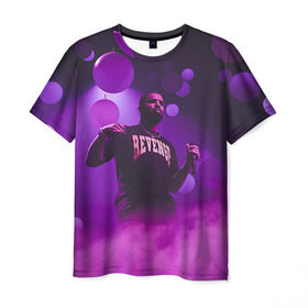Мужская футболка 3D с принтом Drake в Новосибирске, 100% полиэфир | прямой крой, круглый вырез горловины, длина до линии бедер | Тематика изображения на принте: aubrey drake graham | дрейк | дрэйк