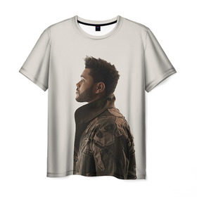 Мужская футболка 3D с принтом The Weeknd в Новосибирске, 100% полиэфир | прямой крой, круглый вырез горловины, длина до линии бедер | Тематика изображения на принте: the weeknd | викенд | тесфайе | уикенд
