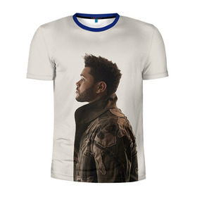 Мужская футболка 3D спортивная с принтом The Weeknd в Новосибирске, 100% полиэстер с улучшенными характеристиками | приталенный силуэт, круглая горловина, широкие плечи, сужается к линии бедра | the weeknd | викенд | тесфайе | уикенд