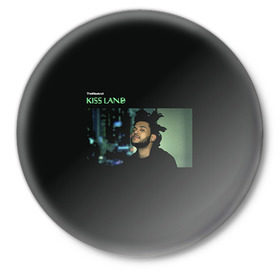 Значок с принтом The Weeknd в Новосибирске,  металл | круглая форма, металлическая застежка в виде булавки | the weeknd | викенд | тесфайе | уикенд
