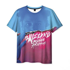 Мужская футболка 3D с принтом The Weeknd в Новосибирске, 100% полиэфир | прямой крой, круглый вырез горловины, длина до линии бедер | Тематика изображения на принте: the weeknd | викенд | тесфайе | уикенд