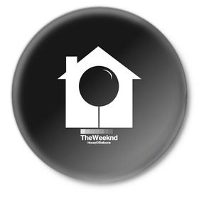 Значок с принтом The Weeknd в Новосибирске,  металл | круглая форма, металлическая застежка в виде булавки | Тематика изображения на принте: 