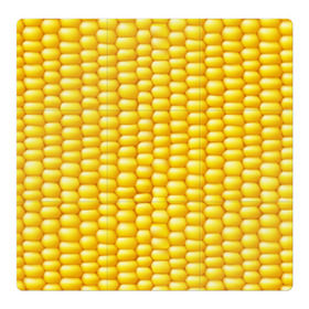 Магнитный плакат 3Х3 с принтом Сладкая вареная кукуруза в Новосибирске, Полимерный материал с магнитным слоем | 9 деталей размером 9*9 см | Тематика изображения на принте: еда | кукуруза
