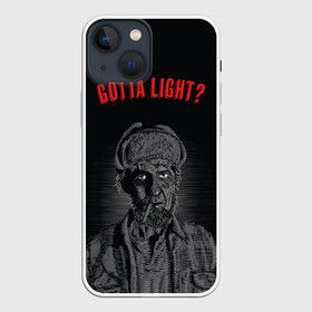 Чехол для iPhone 13 mini с принтом Gotta light в Новосибирске,  |  | 3 сезон | twin peaks | вынос мозга | дэвид линч | огоньку | совы не то чем кажутся | твин пикс | утоли жажду и уходи | это вода а это колодец