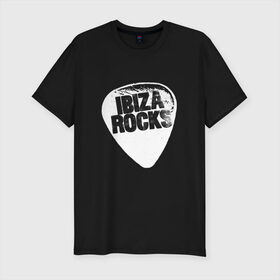Мужская футболка премиум с принтом Ibiza Rocks Black & White в Новосибирске, 92% хлопок, 8% лайкра | приталенный силуэт, круглый вырез ворота, длина до линии бедра, короткий рукав | dj | ibiza | pink | rocks | вечеринка | гламур | диджей | дизайн | ибица | клуб | мода | остров | отпуск | пафос | путешествие | рок | стиль