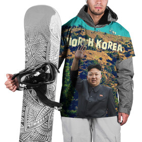 Накидка на куртку 3D с принтом NORTH KOREA в Новосибирске, 100% полиэстер |  | Тематика изображения на принте: hollywood | kim jong un | north korea | ким чен ын | северная корея