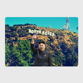 Магнитный плакат 3Х2 с принтом NORTH KOREA в Новосибирске, Полимерный материал с магнитным слоем | 6 деталей размером 9*9 см | hollywood | kim jong un | north korea | ким чен ын | северная корея