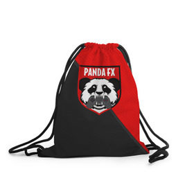 Рюкзак-мешок 3D с принтом PandafxTM в Новосибирске, 100% полиэстер | плотность ткани — 200 г/м2, размер — 35 х 45 см; лямки — толстые шнурки, застежка на шнуровке, без карманов и подкладки | 7f united | fifa | pandafx | панда