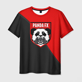Мужская футболка 3D с принтом PandafxTM в Новосибирске, 100% полиэфир | прямой крой, круглый вырез горловины, длина до линии бедер | Тематика изображения на принте: 7f united | fifa | pandafx | панда