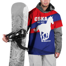Накидка на куртку 3D с принтом CSKA est. 1911 в Новосибирске, 100% полиэстер |  | Тематика изображения на принте: армейцы | болельщик | кони | красно синие | фанат | футбол | футболист | цска