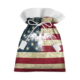 Подарочный 3D мешок с принтом Флаг США с белым орлом в Новосибирске, 100% полиэстер | Размер: 29*39 см | Тематика изображения на принте: usa | америка | американец | америки | звездно полосатый | необычный | нью йорк | орел | соединенные | сша | флаг | штаты | янки