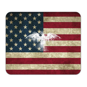 Коврик прямоугольный с принтом Флаг США с белым орлом в Новосибирске, натуральный каучук | размер 230 х 185 мм; запечатка лицевой стороны | usa | америка | американец | америки | звездно полосатый | необычный | нью йорк | орел | соединенные | сша | флаг | штаты | янки