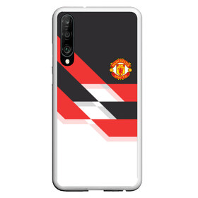 Чехол для Honor P30 с принтом Manchester United - Stripe в Новосибирске, Силикон | Область печати: задняя сторона чехла, без боковых панелей | Тематика изображения на принте: manchester united | stripe | манчестер юнайтед | футбол