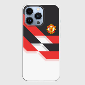 Чехол для iPhone 13 Pro с принтом Manchester United   Stripe в Новосибирске,  |  | manchester united | stripe | манчестер юнайтед | футбол