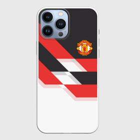 Чехол для iPhone 13 Pro Max с принтом Manchester United   Stripe в Новосибирске,  |  | Тематика изображения на принте: manchester united | stripe | манчестер юнайтед | футбол