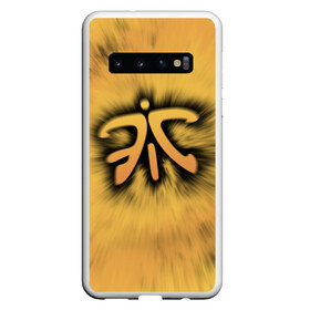 Чехол для Samsung Galaxy S10 с принтом Team Fnatic в Новосибирске, Силикон | Область печати: задняя сторона чехла, без боковых панелей | Тематика изображения на принте: cs | csgo | dota | dota 2 | fnatic | team fnatic | дота | киберспорт | кс | фнатики