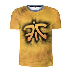 Мужская футболка 3D спортивная с принтом Team Fnatic в Новосибирске, 100% полиэстер с улучшенными характеристиками | приталенный силуэт, круглая горловина, широкие плечи, сужается к линии бедра | cs | csgo | dota | dota 2 | fnatic | team fnatic | дота | киберспорт | кс | фнатики
