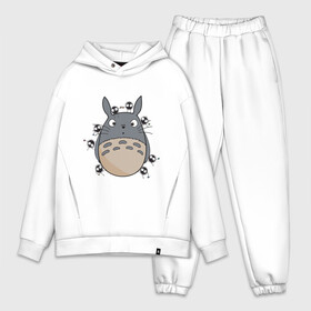 Мужской костюм хлопок OVERSIZE с принтом Удивленный Тоторо в Новосибирске,  |  | totoro | миядзаки | мой сосед