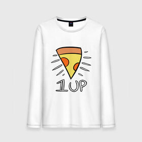 Мужской лонгслив хлопок с принтом Pizza Life в Новосибирске, 100% хлопок |  | dendy | food | game | italy | life | mario | pizza | еда | жизнь | игра | италия | пицца | пища | повар | приставка