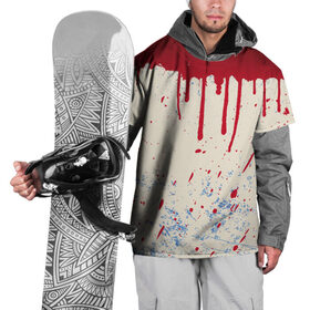 Накидка на куртку 3D с принтом Кровь в Новосибирске, 100% полиэстер |  | 3d | арт | краска | кровь | прикольные | цветные