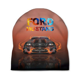 Шапка 3D с принтом Ford Mustang в Новосибирске, 100% полиэстер | универсальный размер, печать по всей поверхности изделия | 50 лет | mach 1 | авто | автомобиль | блатн | иномарка | крутая | логотип | марка красивая | машина | мустанг | надпись | пацанский таз | седан | тачила | тачка | форд | эмблема