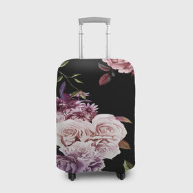 Чехол для чемодана 3D с принтом Flower Fashion в Новосибирске, 86% полиэфир, 14% спандекс | двустороннее нанесение принта, прорези для ручек и колес | 3d | birds | fashion flower | flower | pattern | другие | красивые цветы | красные | прикольные | природа | птицы | розы | текстуры | цветочки | цветы
