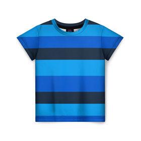 Детская футболка 3D с принтом Фк Зенит в Новосибирске, 100% гипоаллергенный полиэфир | прямой крой, круглый вырез горловины, длина до линии бедер, чуть спущенное плечо, ткань немного тянется | Тематика изображения на принте: blue | champions | league | петербург | санкт | синий | форма